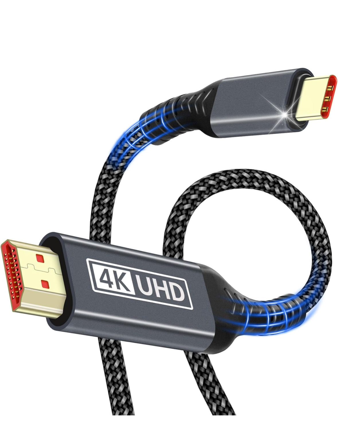 USB C hdmi,Cable USB C HDMI de 1,8 m 4K UHD