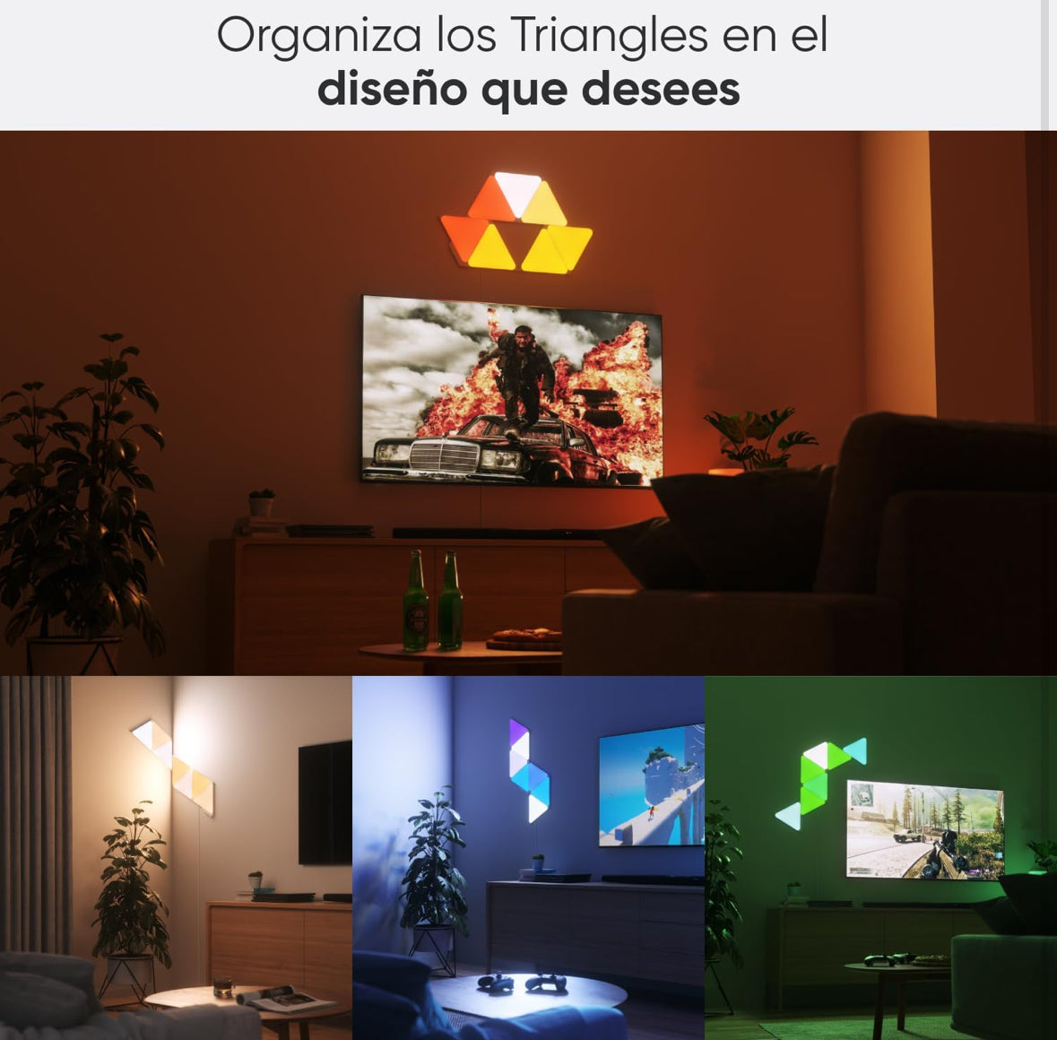 Nanoleaf Shapes Triangle Starter Kit, 9 Triángulos