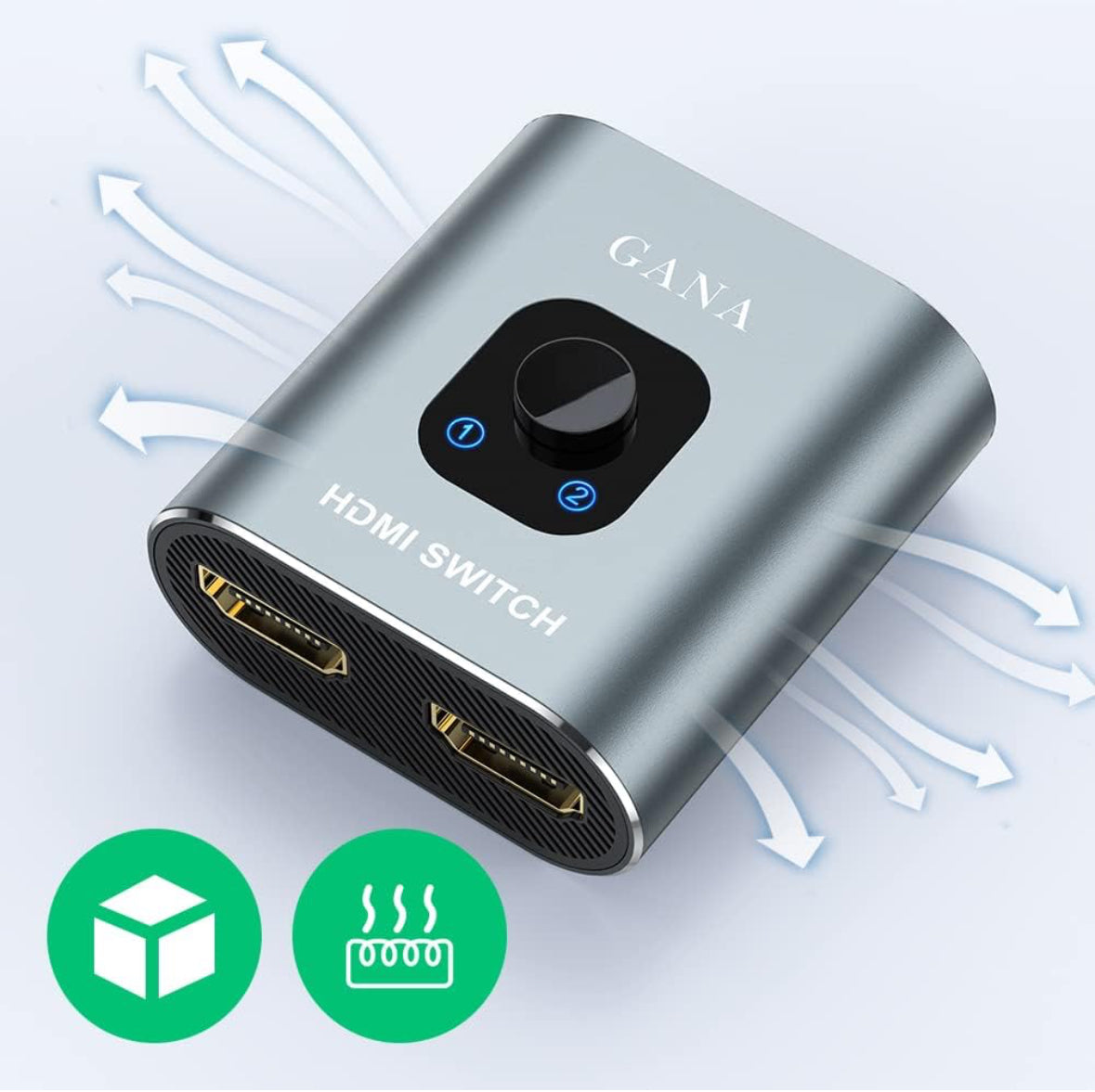 GANA - Conmutador HDMI 4K 60Hz