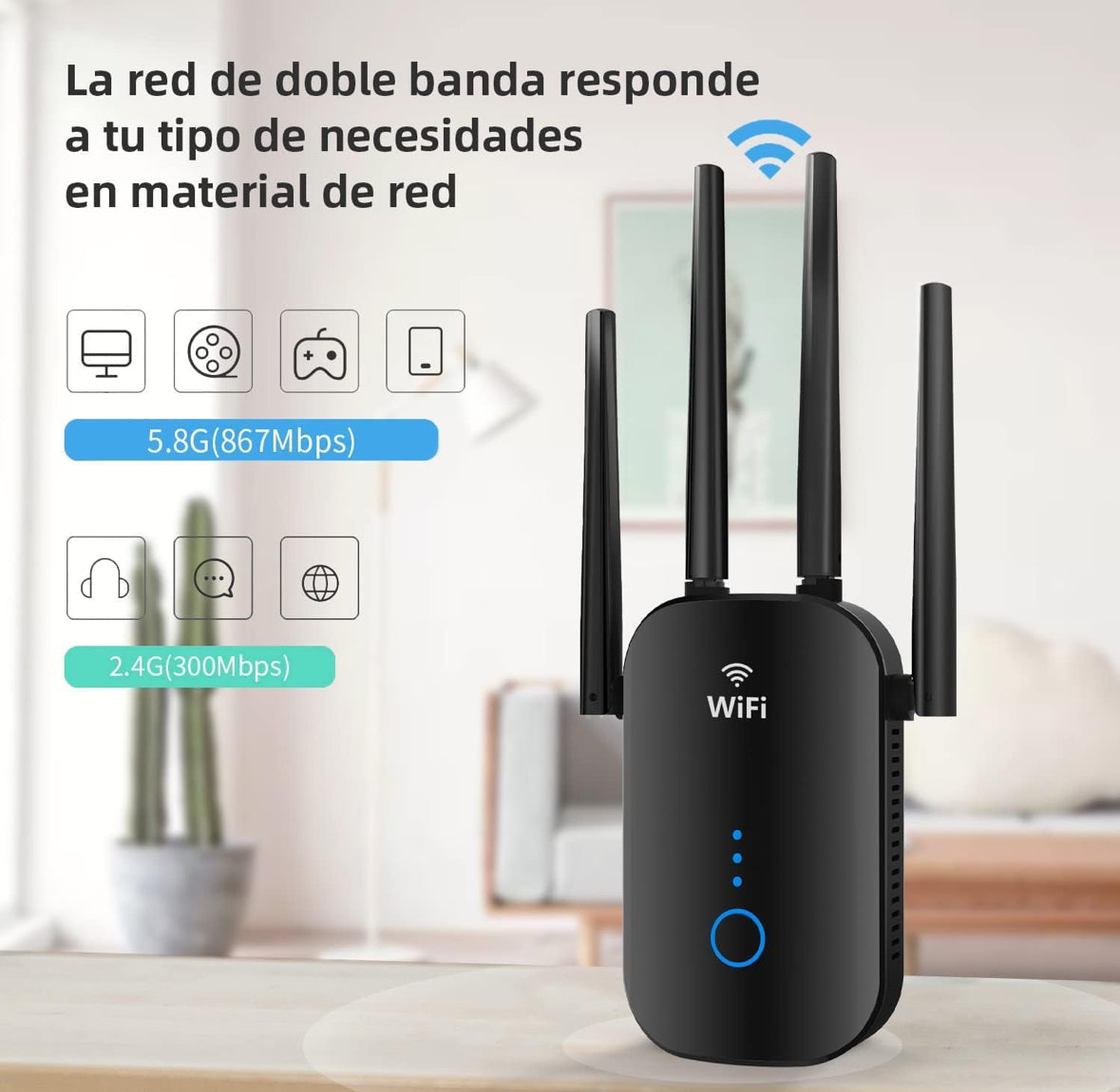 Repetidor WiFi, 1200Mbps