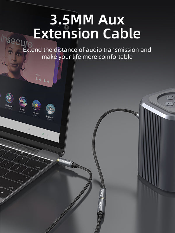 Cable de extensión de audio Aux de 3.5 mm