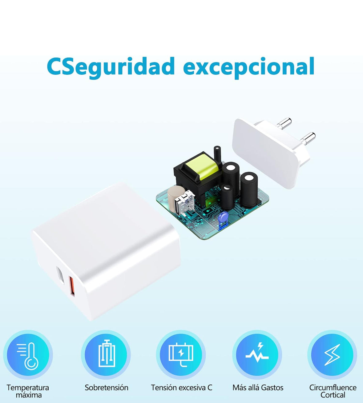Bouge Cargador 20W de Pared 2 Puertos
