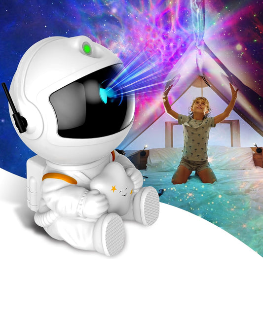 Proyector de galaxia de astronauta