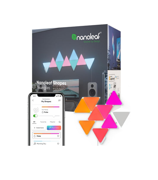 Nanoleaf Shapes Triangle Starter Kit, 9 Triángulos