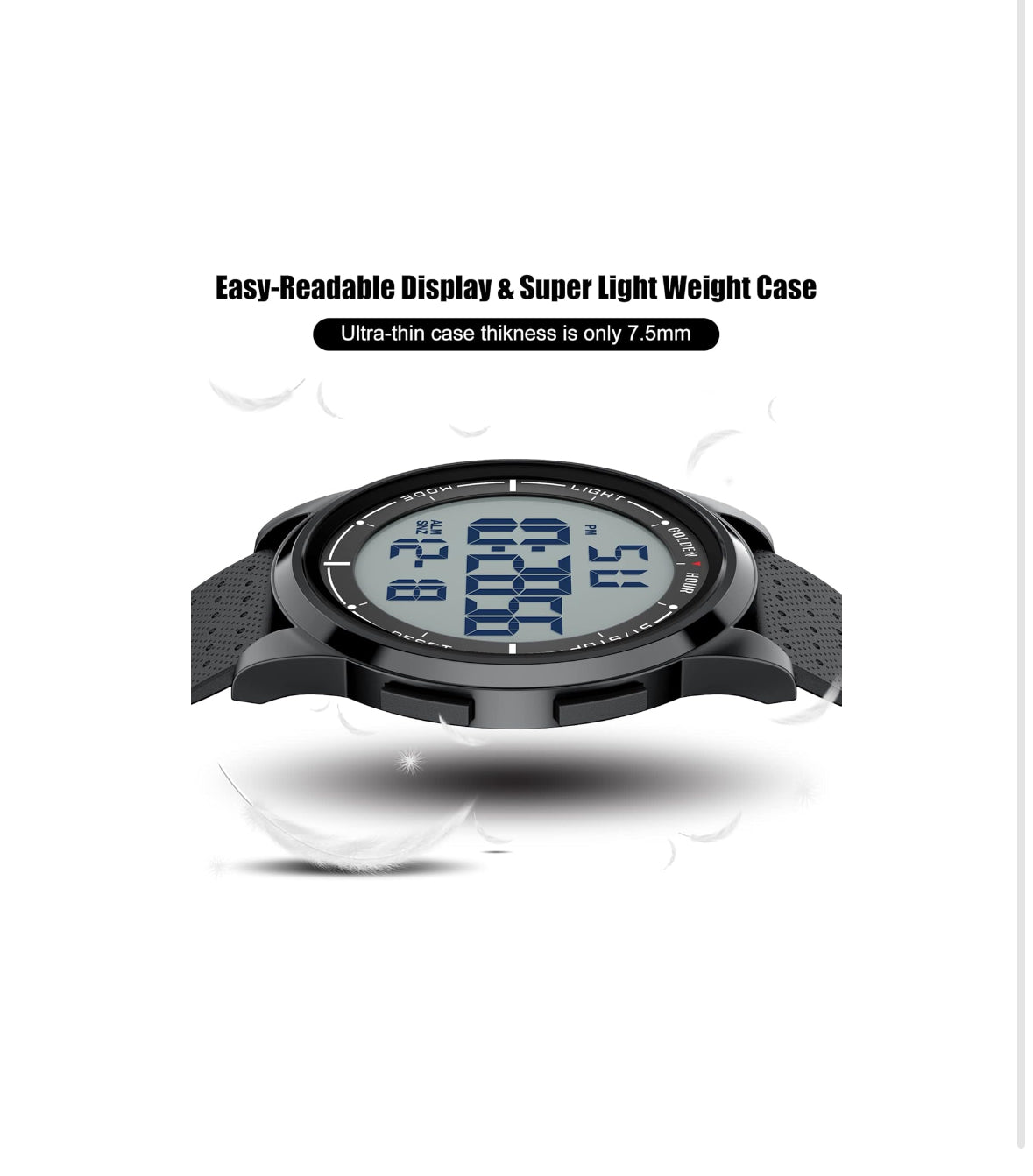 GOLDEN HOUR Relojes Digitales Impermeables