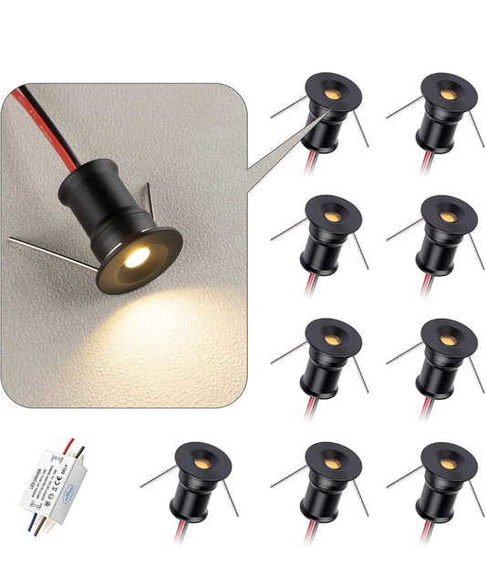 Mini downlight LED 902 DC12V 1W utilizado para armario de interior
